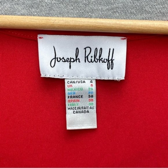 Joseph Ribkoff Red Polyester Tank Top Size 4 - Picture 3 of 9